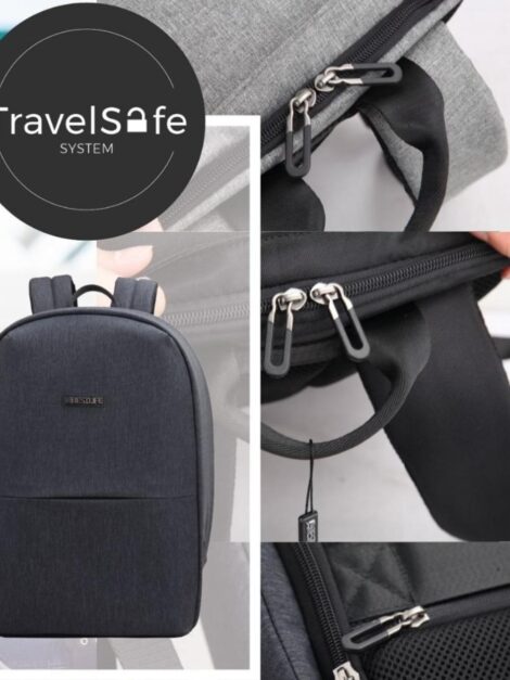 Sac à Dos BESTLIFE Antivol Intelligent – Charge Rapide USB-C & Ergonomique (Gris Foncé)