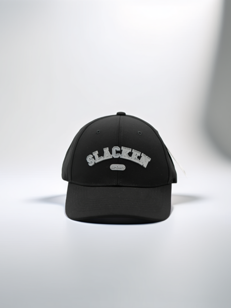 Casquette Noire Slacken Sport Homme, Casquette Streetwear Premium Ajustable, Style Moderne