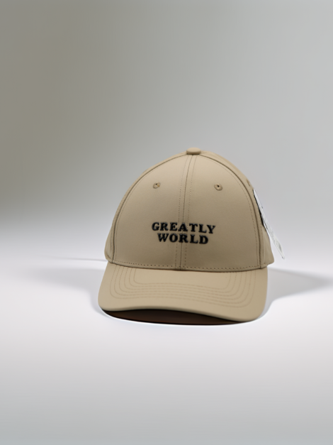 Casquette Beige Greatly World, Dad Hat Minimaliste Premium, Casquette Ajustable Élégante Homme Femme