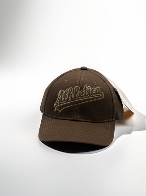 Casquette Marron Vintage Athletics, Dad Hat Style Streetwear, Casquette Ajustable Homme Femme Look Urbain