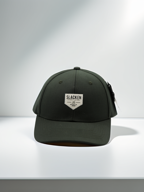 Casquette Verte Minimaliste Slacken, Dad Hat Premium, Casquette Ajustable Style Urbain Élégant, Baseball Cap Moderne