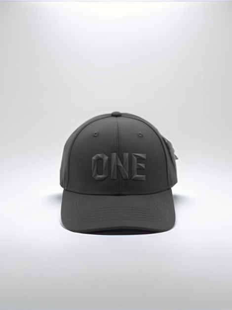 Casquette Noire Minimaliste ONE, Dad Hat Moderne, Casquette Ajustable Premium, Style Urbain Clean