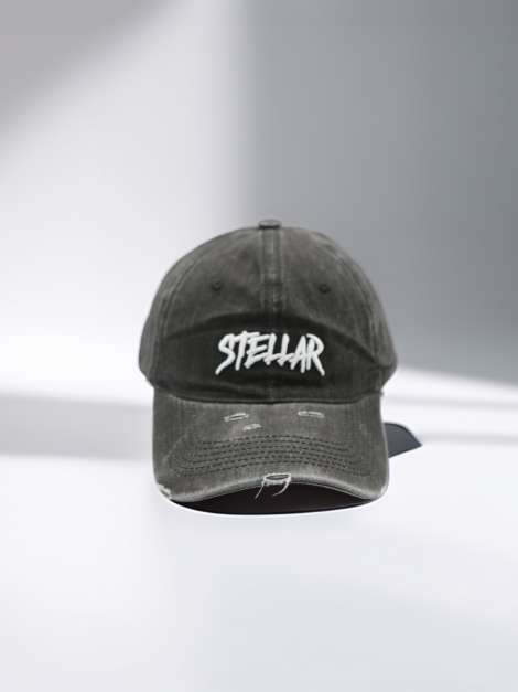 Casquette Vintage Noir Délavé, Dad Hat Distressed, Casquette Streetwear Ajustable, Style Urbain Tendance
